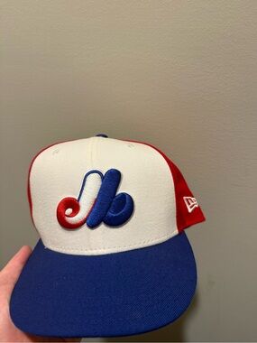 New Era Montreal Expos Red White Blue Snapback Hat